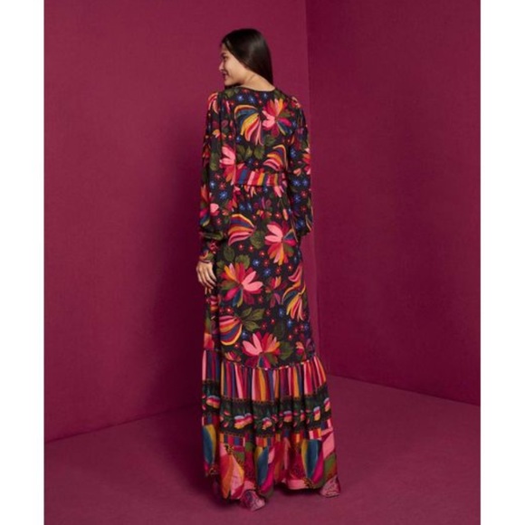 Banana Sky Printed V-Neck Maxi Dress - Picture 5 of 7